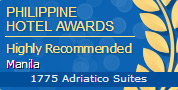 Philippine Hotel Awards - Highly Recommended